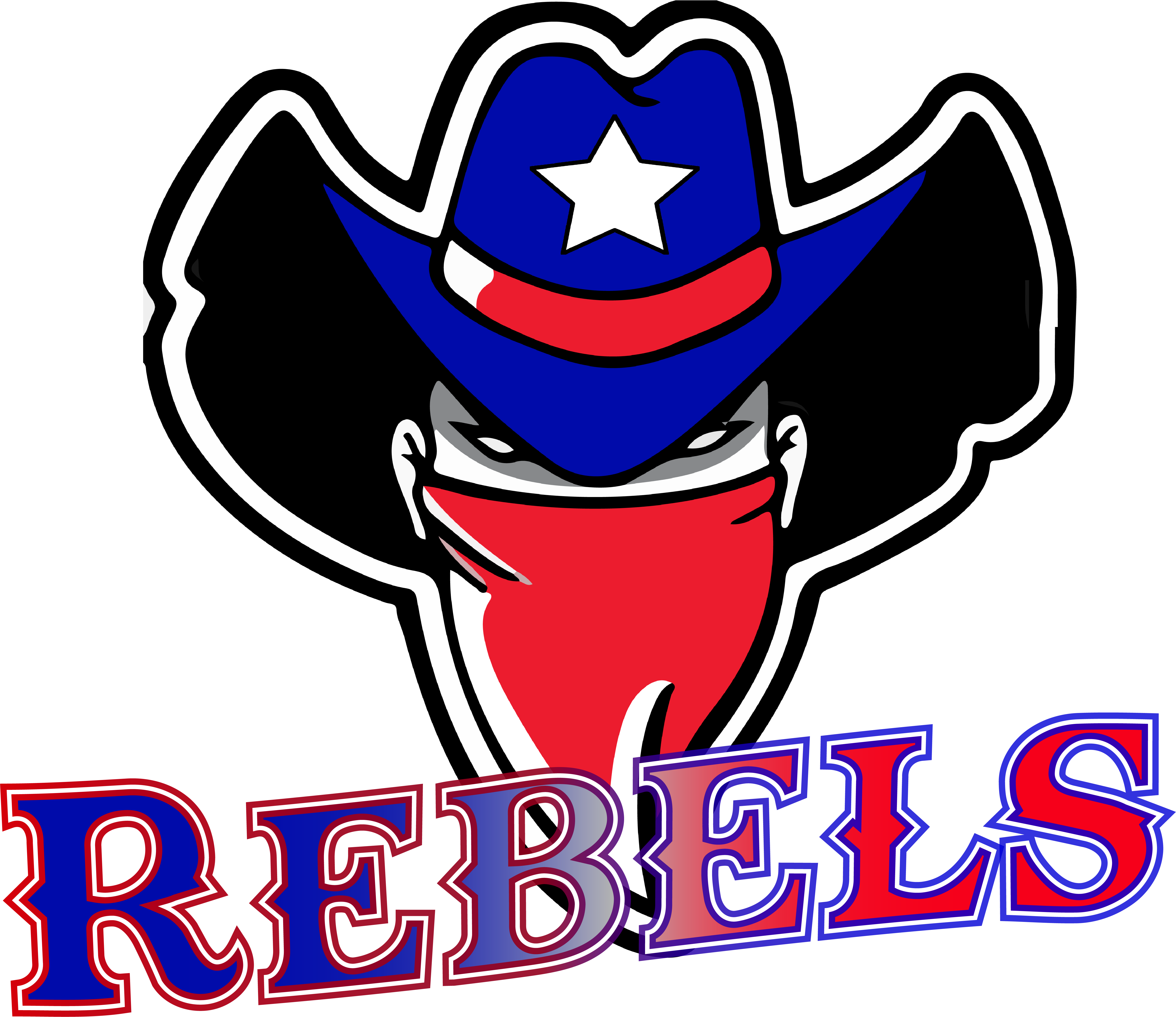 baseball rebels texas logo NEW without texas state